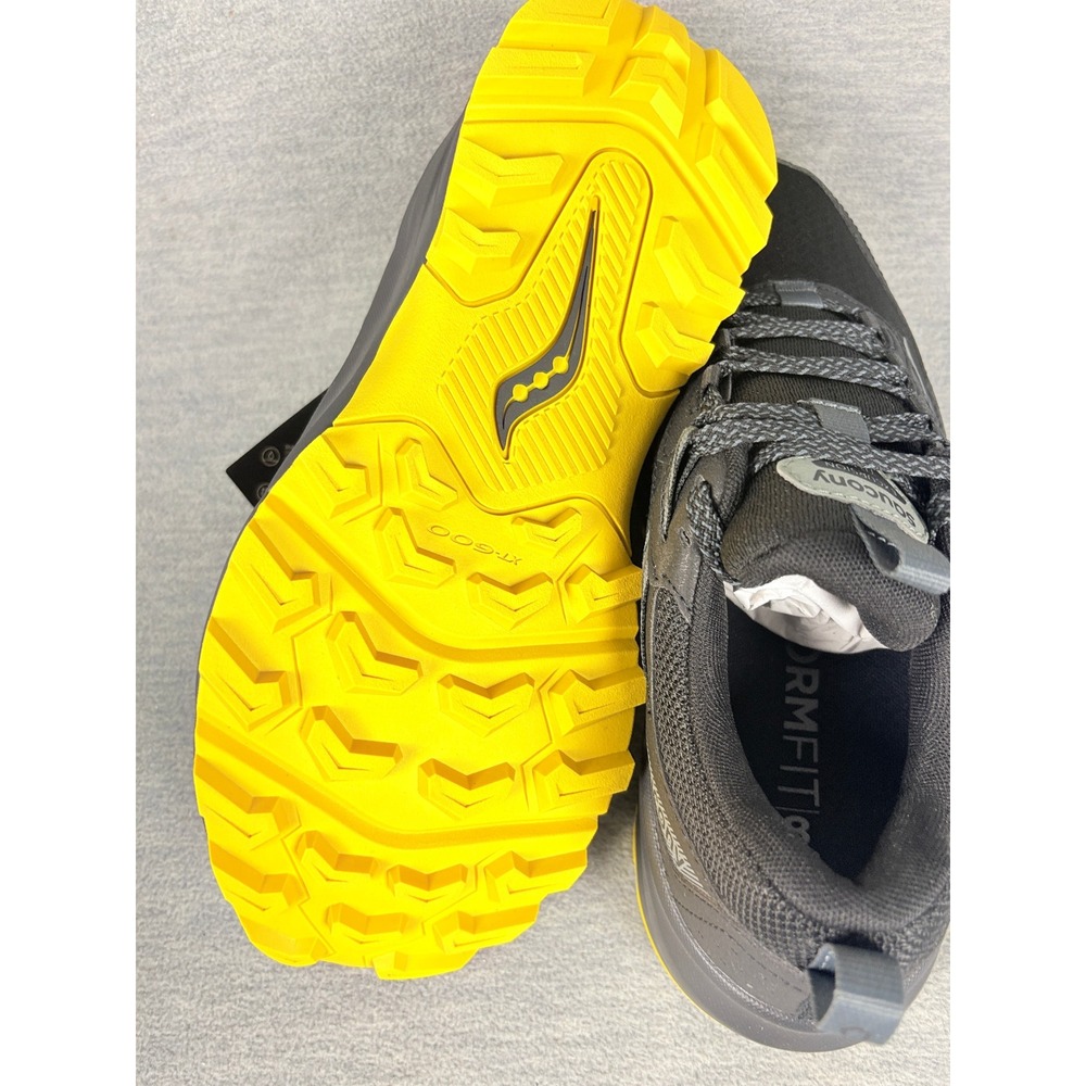 Saucony Excursion TR17 GTX Trail Sneakers Mens 7 Black Yellow Outdoors Gore-Tex - Picture 6 of 15